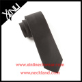 Trockenreinigung Nur 100% Handarbeit Jacquard Woven Tie Black Silk Fabric